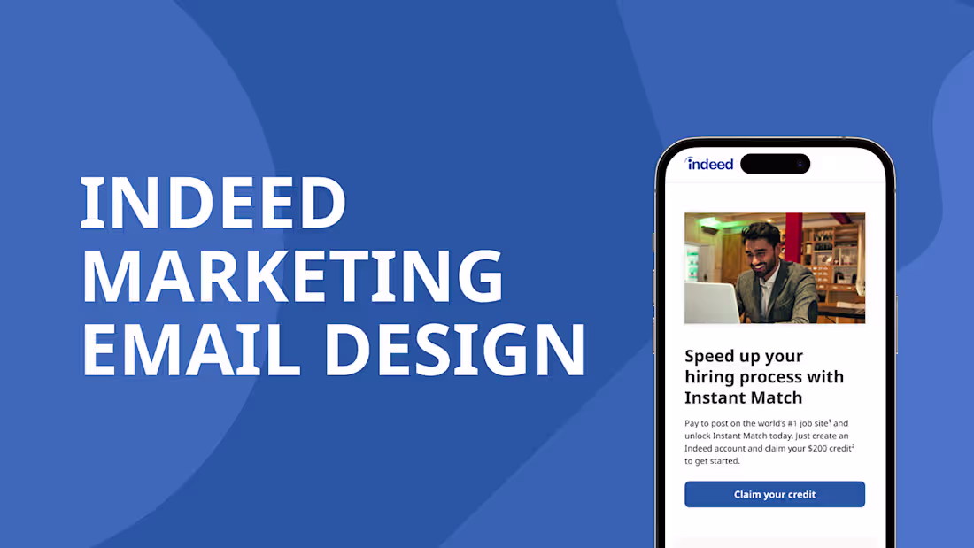 Cover image for Indeed Email Design on Behance