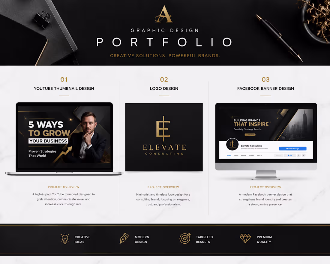 Cover image for This portfolio showcases three premium