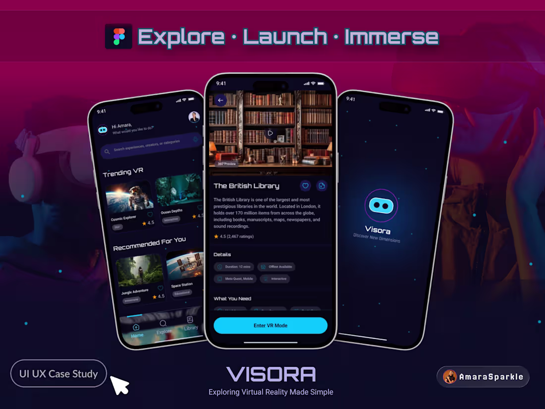 Cover image for I designed Visora, a mobile