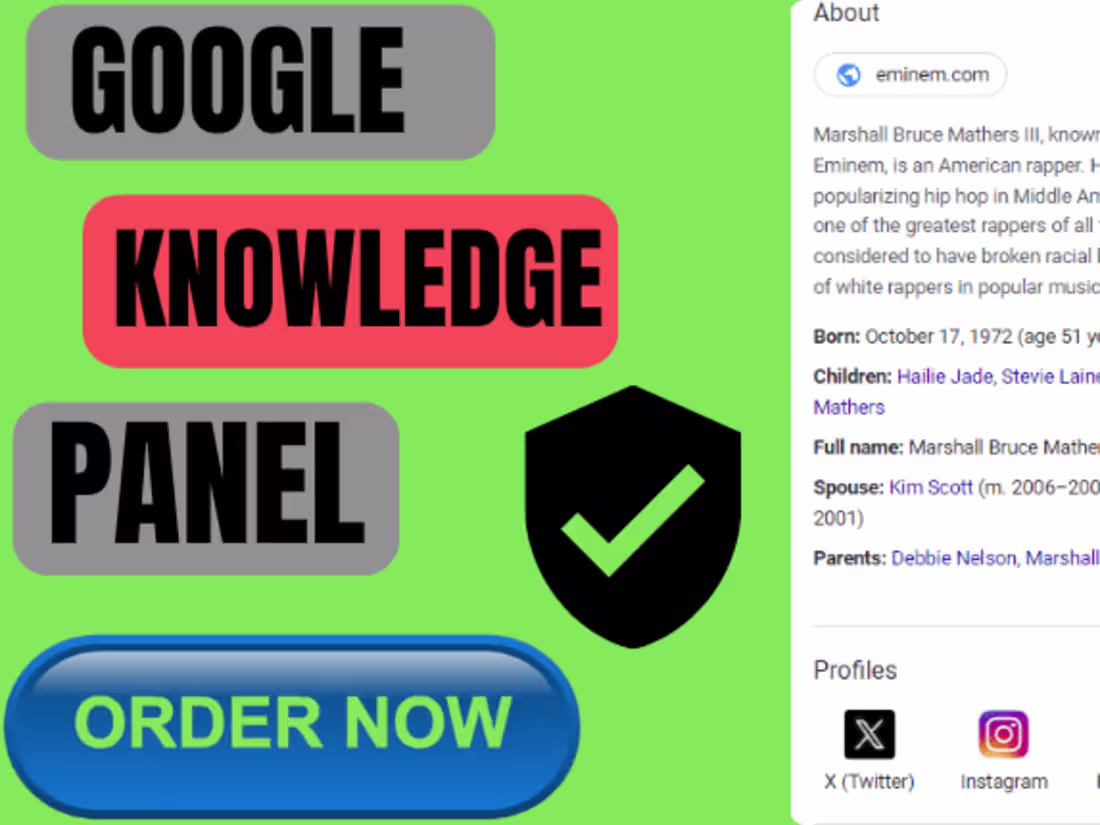 Cover image for  i will create a standard google knowledge panel 