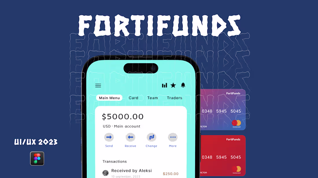 Cover image for FortiFunds: Fortify Your Finances, Simplify Your Life :: Behance