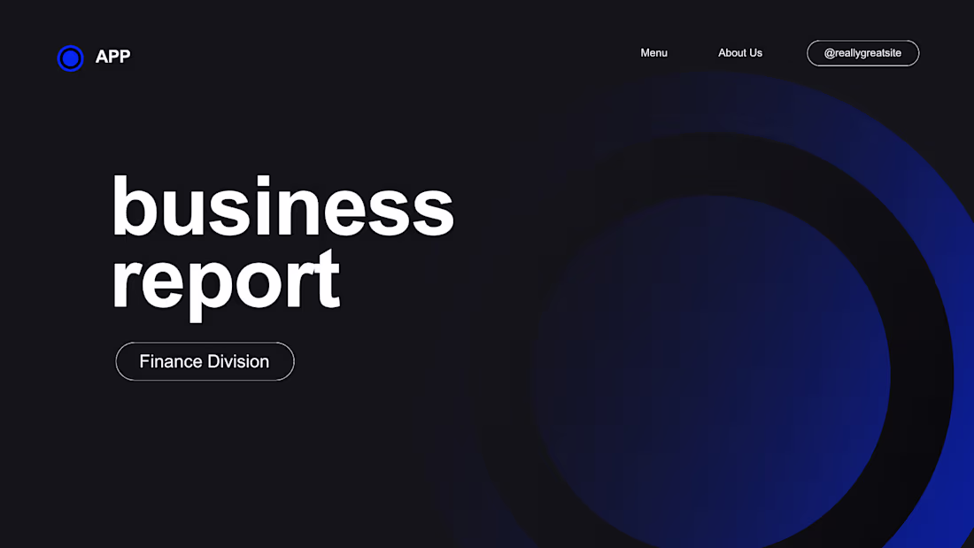 Cover image for A dark-themed landing page concept