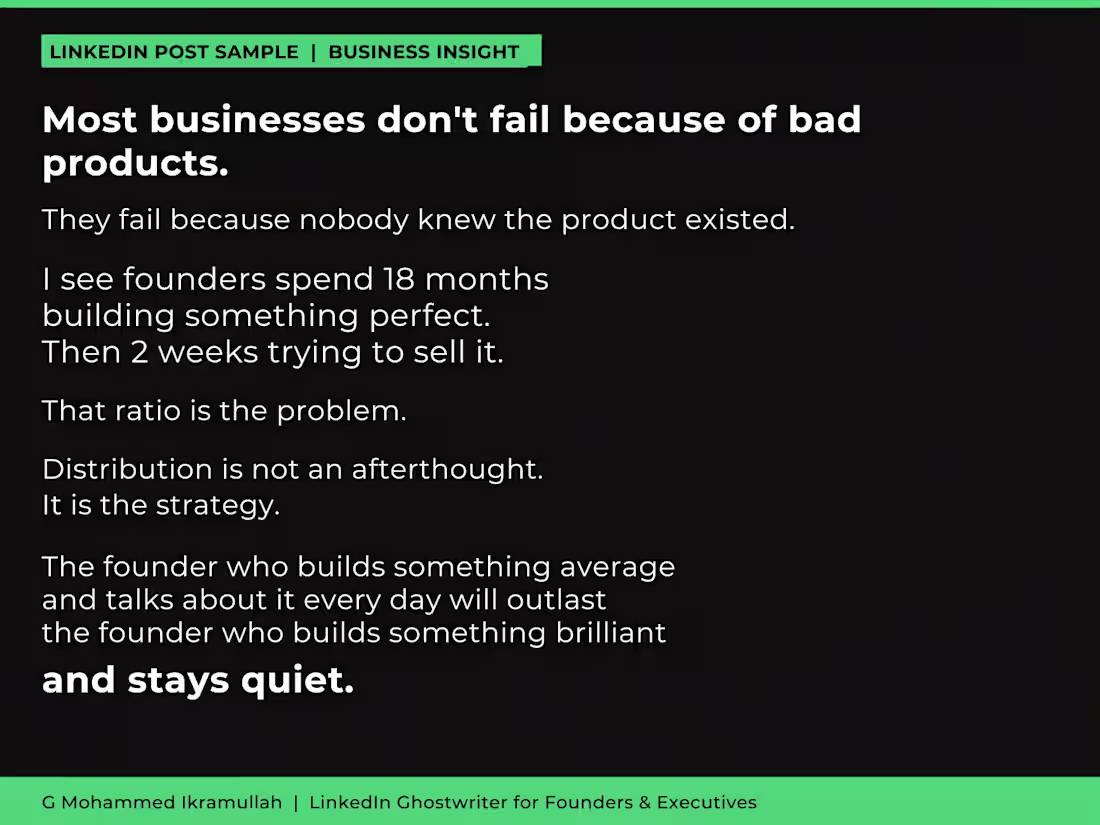Cover image for LinkedIn Business Insight Post -