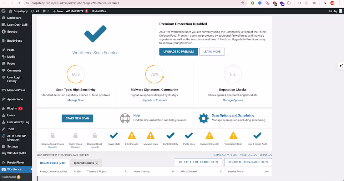 Cover image for Today, I successfully removed malware from my client's WordP...