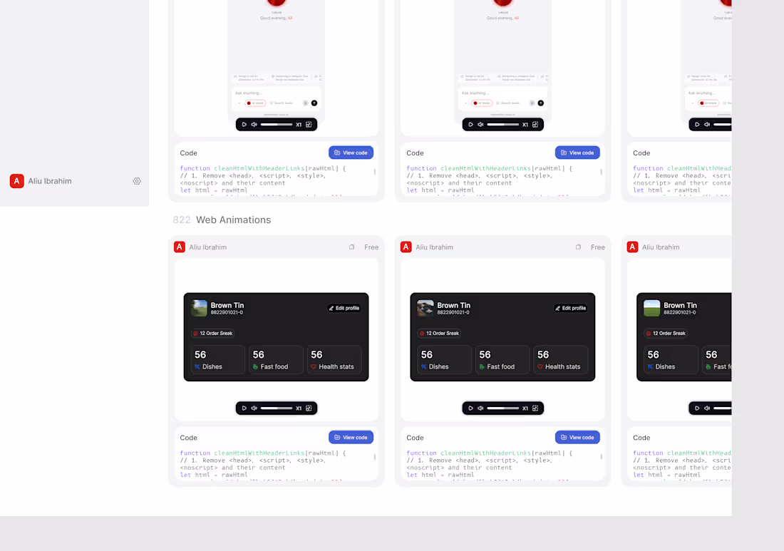 Cover image for Card animations
