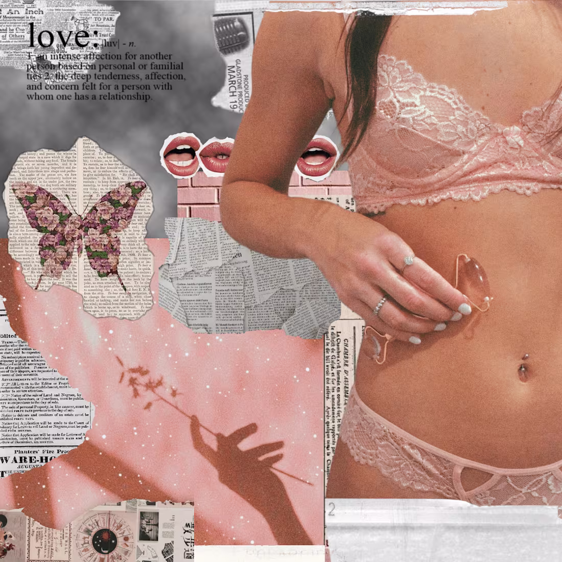 Cover image for Sensory Collage for a Lingerie Brand