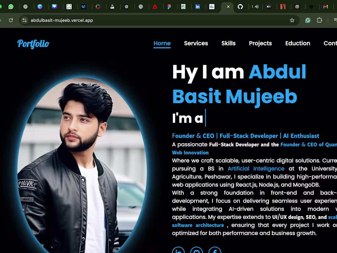 Cover image for Abdul basit Mujeeb Web Developer