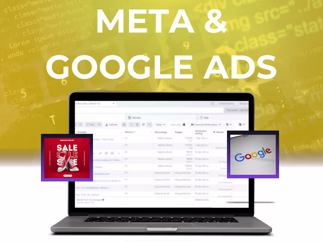 Cover image for Meta Ads and Google ads expert.