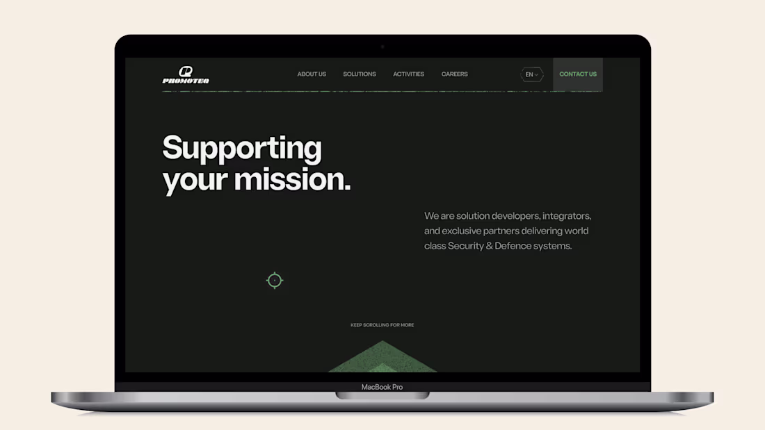 Cover image for Promoteq | Website Design | Dark theme
