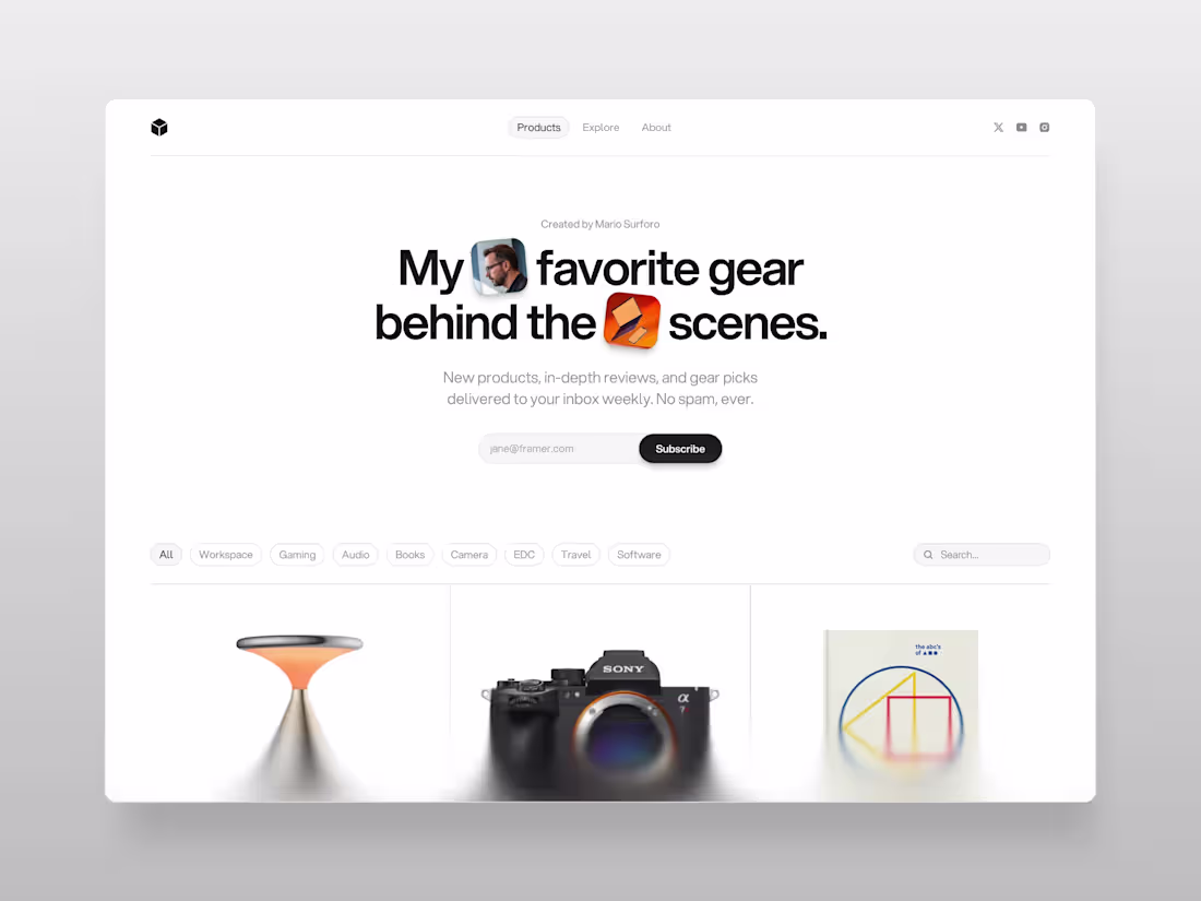 Cover image for Loadout — Framer Template