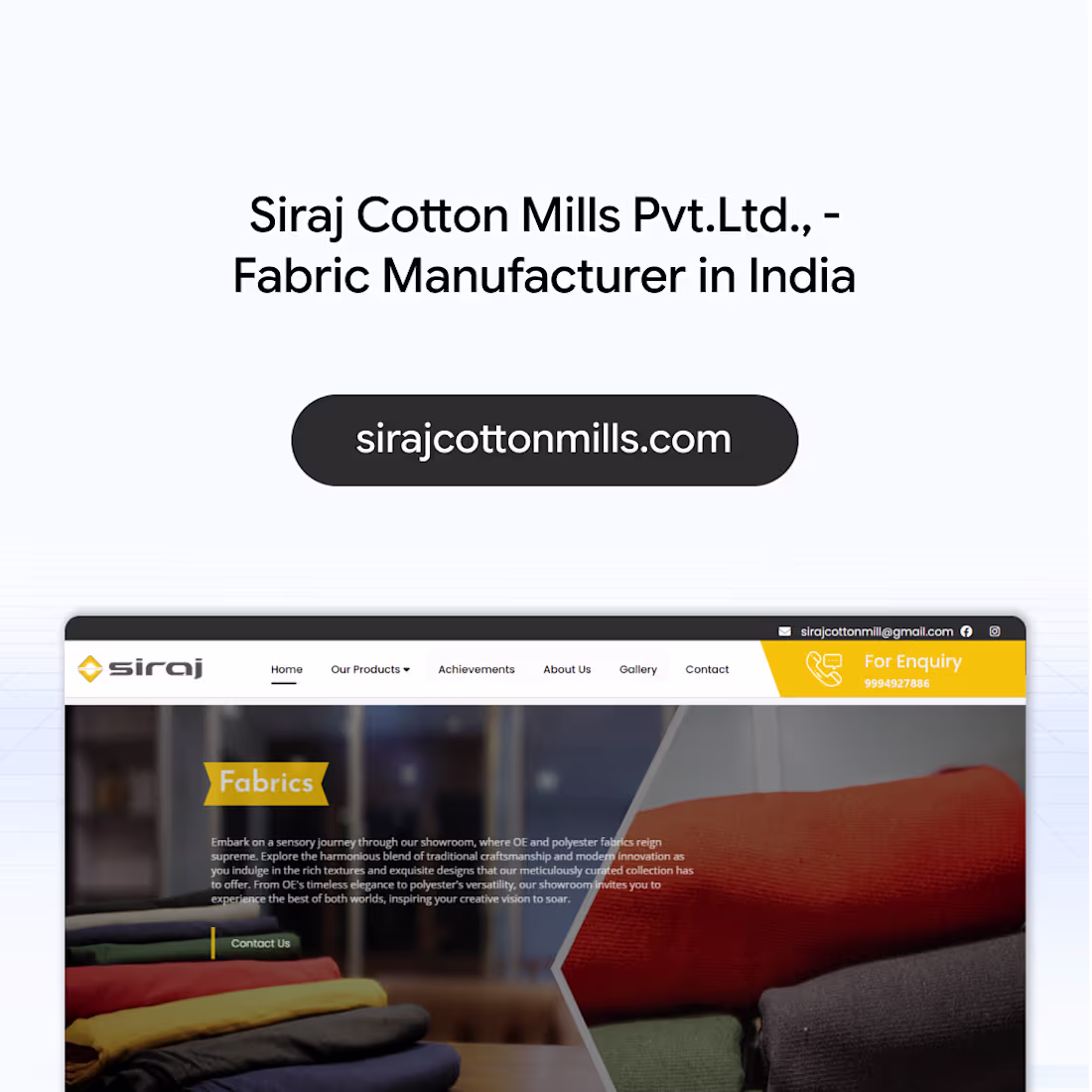 Cover image for Business Website For Siraj a