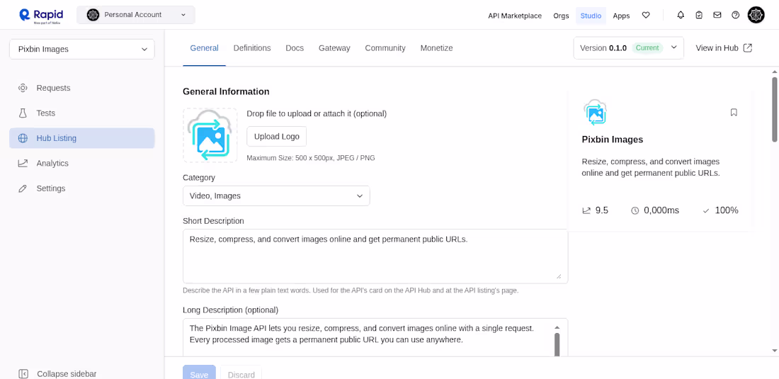 Cover image for Built a REST API with FastAPI that resizes, compresses, and ...