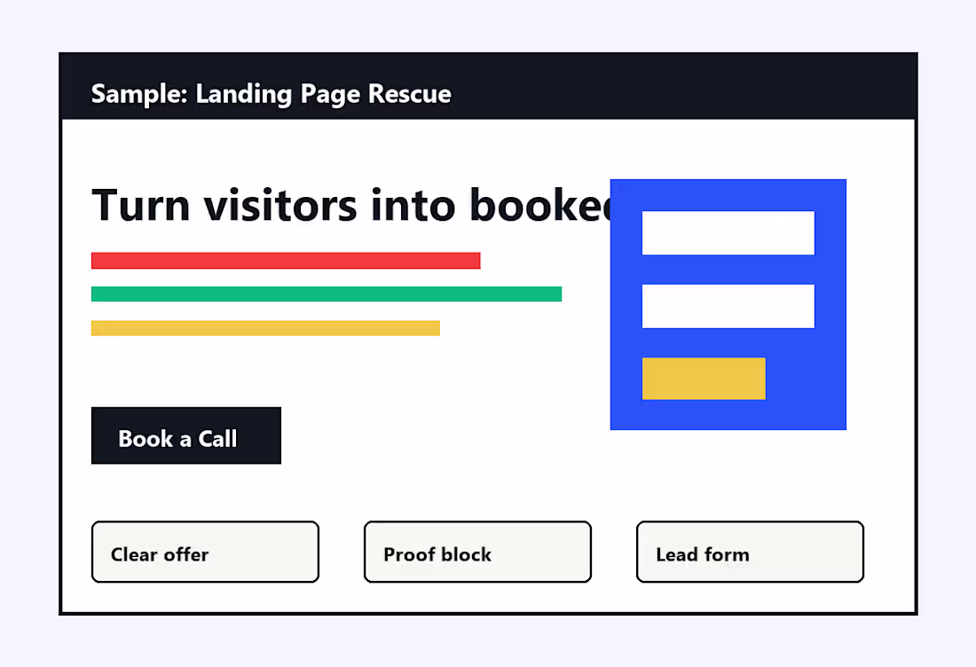 Cover image for Landing Page Rescue Case Study