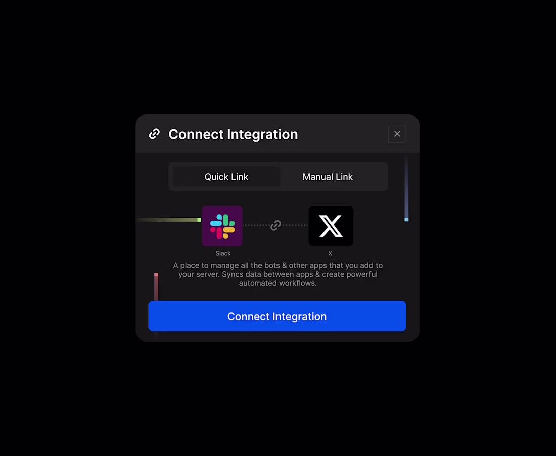 Cover image for Integration modal