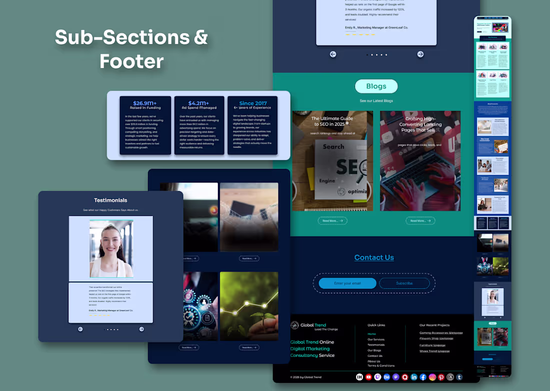 Cover image for Global Trend Homepage Redesign Concept
