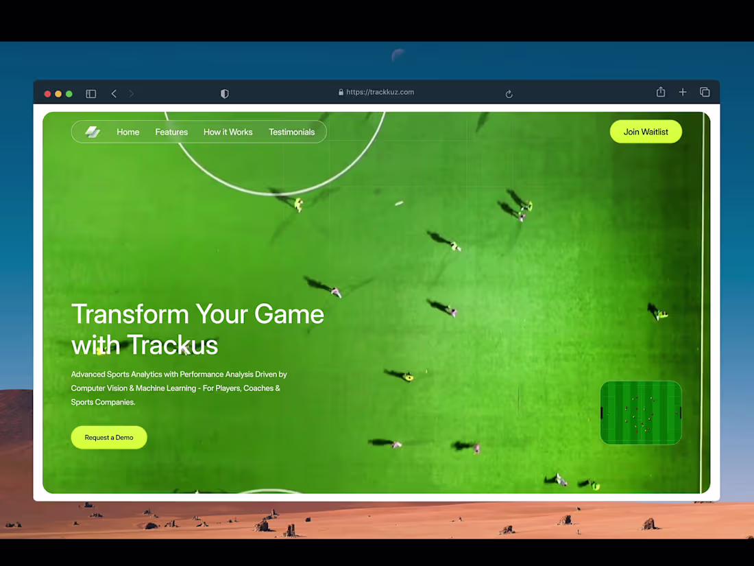 Cover image for Trackus: AI-Powered Sports Analytics Platform