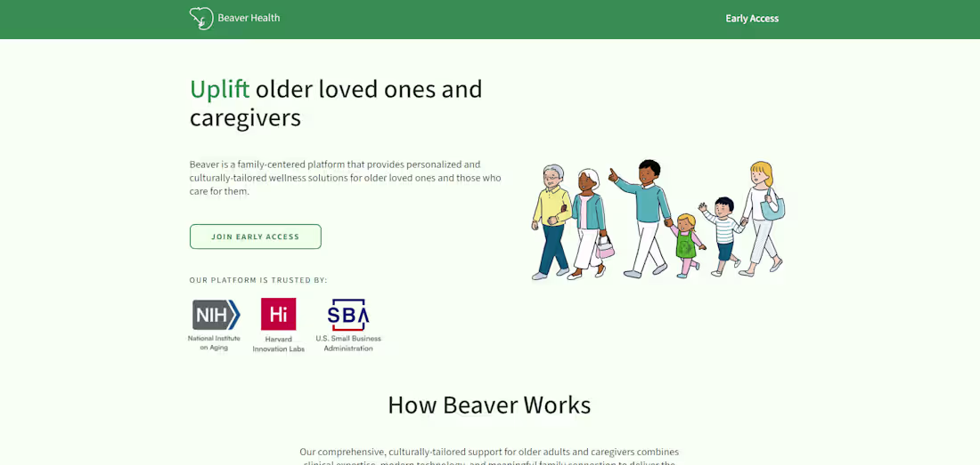 Cover image for BeaverHealth | AI Powered Cognitive Support Platform