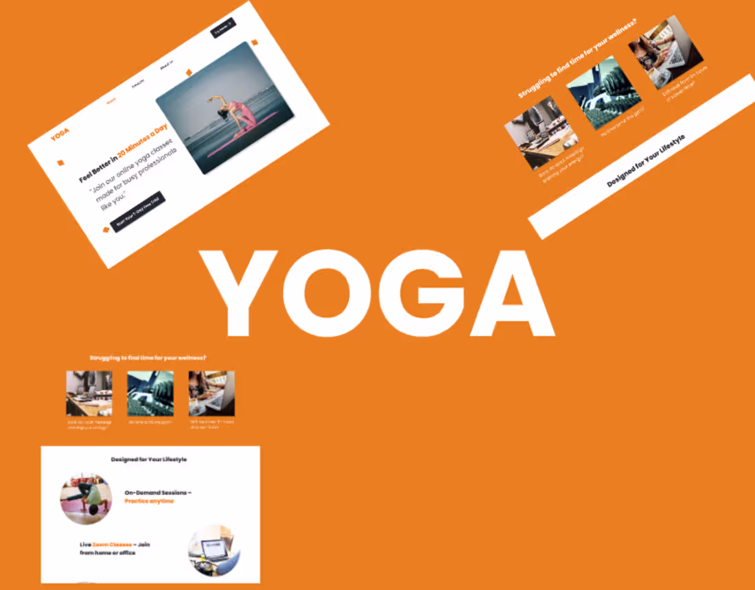 Cover image for Conversion Focused Yoga Landing Page