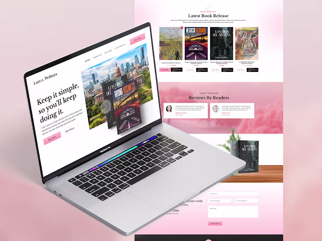 Cover image for Author Website Design
