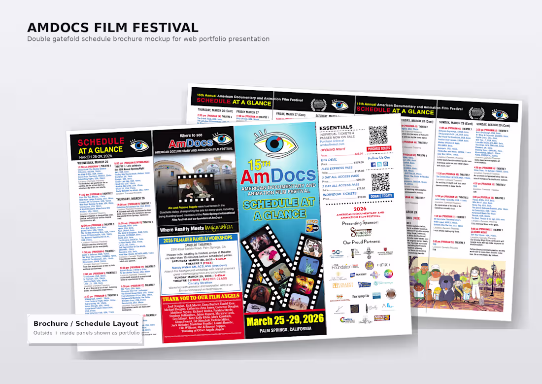 Cover image for AmDocs Film Festival - Gatefold