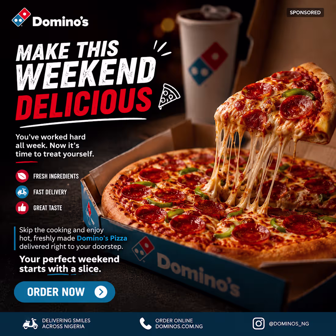 Cover image for Domino's Pizza Nigeria – Instagram