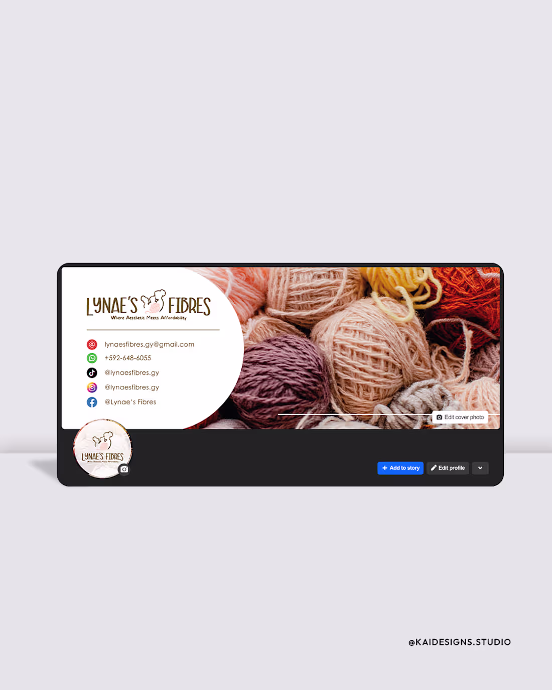 Cover image for Lynae’s Fibres Rebranding