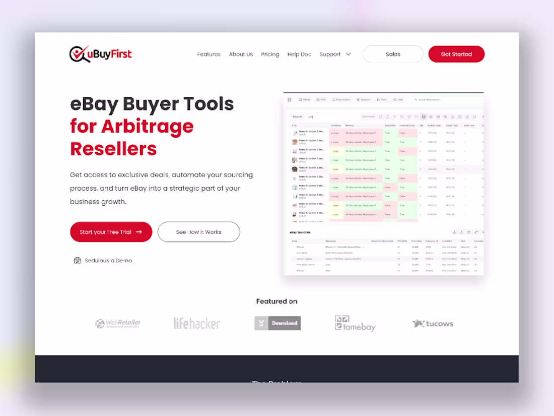 Cover image for uBuyFirst Website Redesign for B2B Buyers