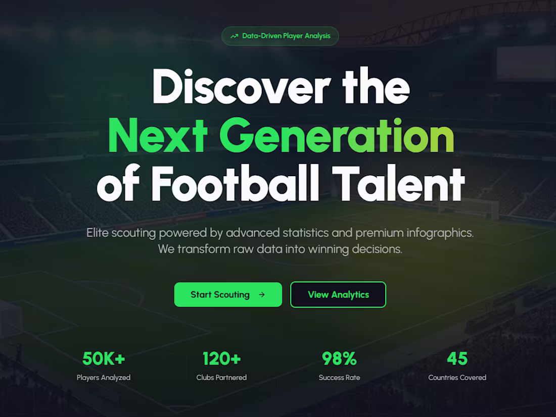 Cover image for Hey creators! ⚽✨ I’ve been working on a football scouting pl...