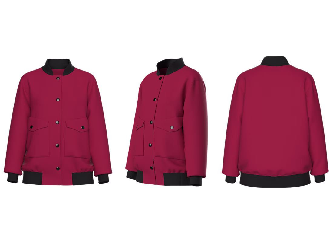 Cover image for Oversized Bomber Jacket — 3D