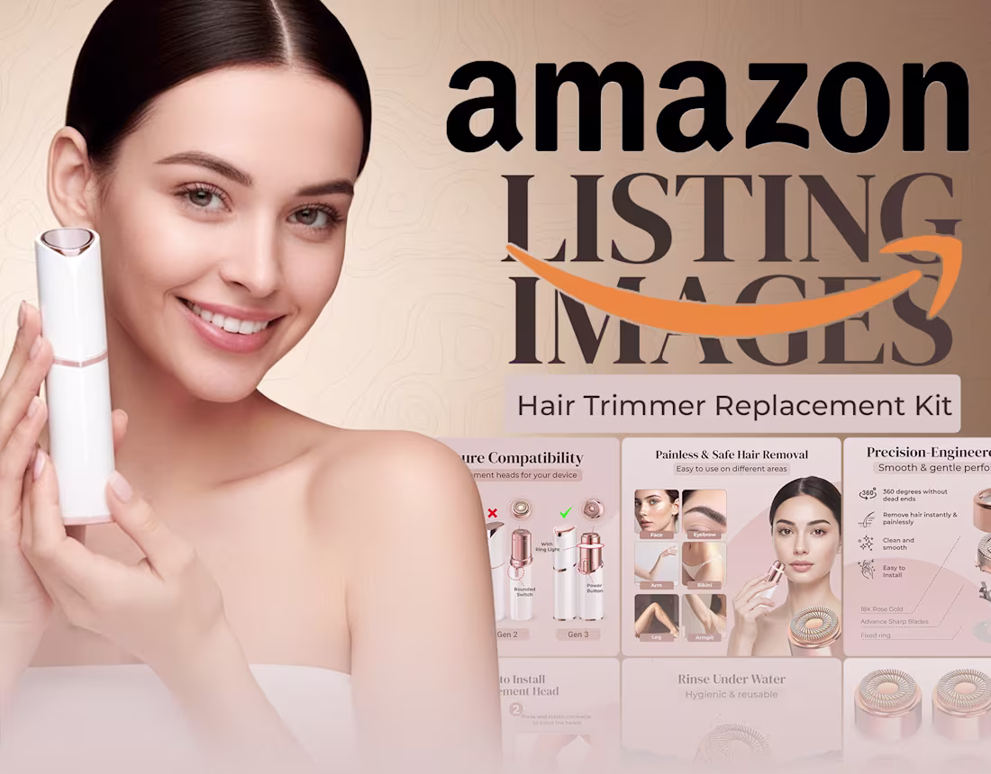 Cover image for Amazon Listing Images | Hair Removal Replacement Kit