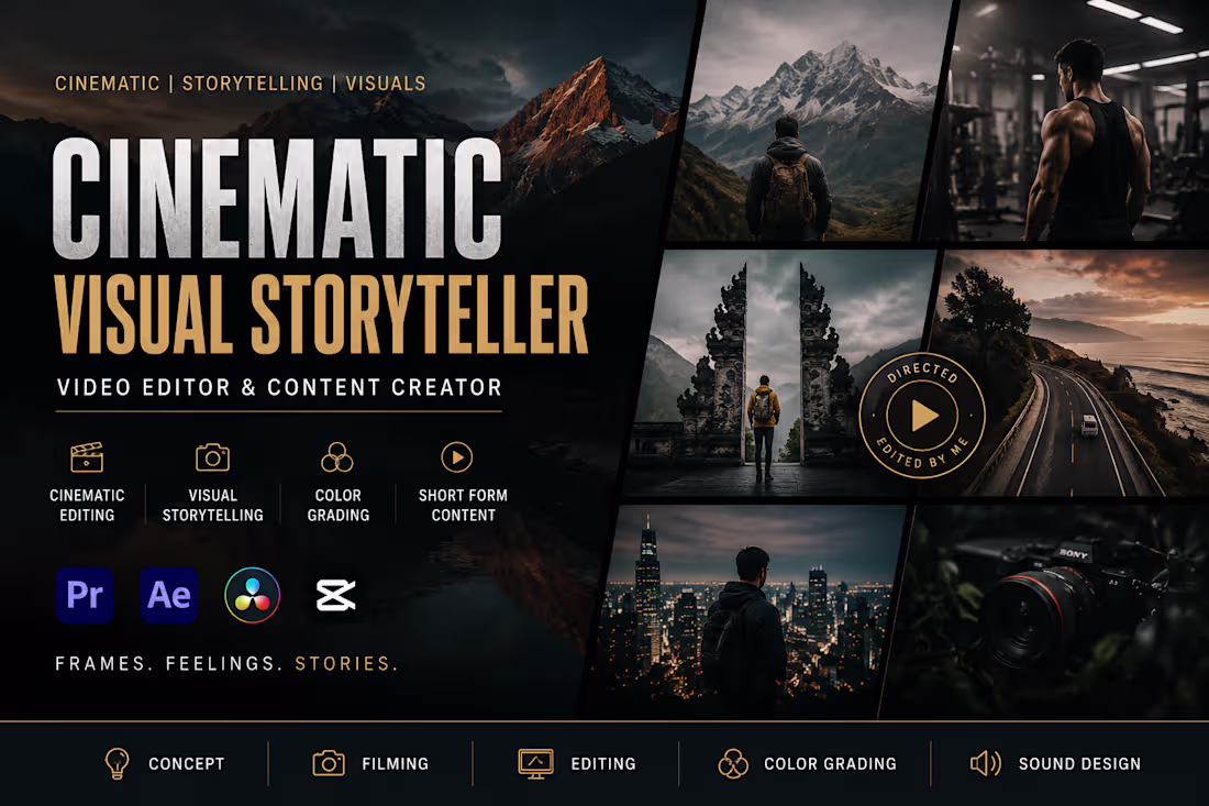 Cover image for Cinematic Reel Editing for Instagram & Brands