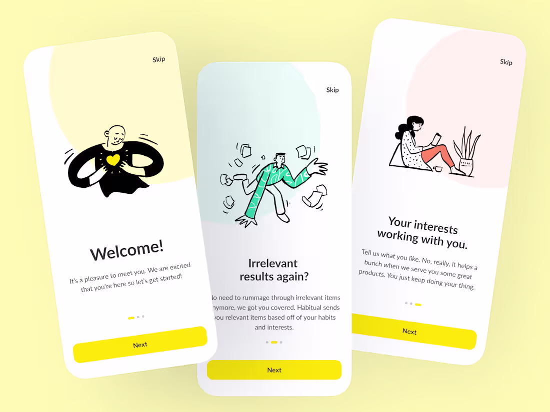 Cover image for Onboarding pages