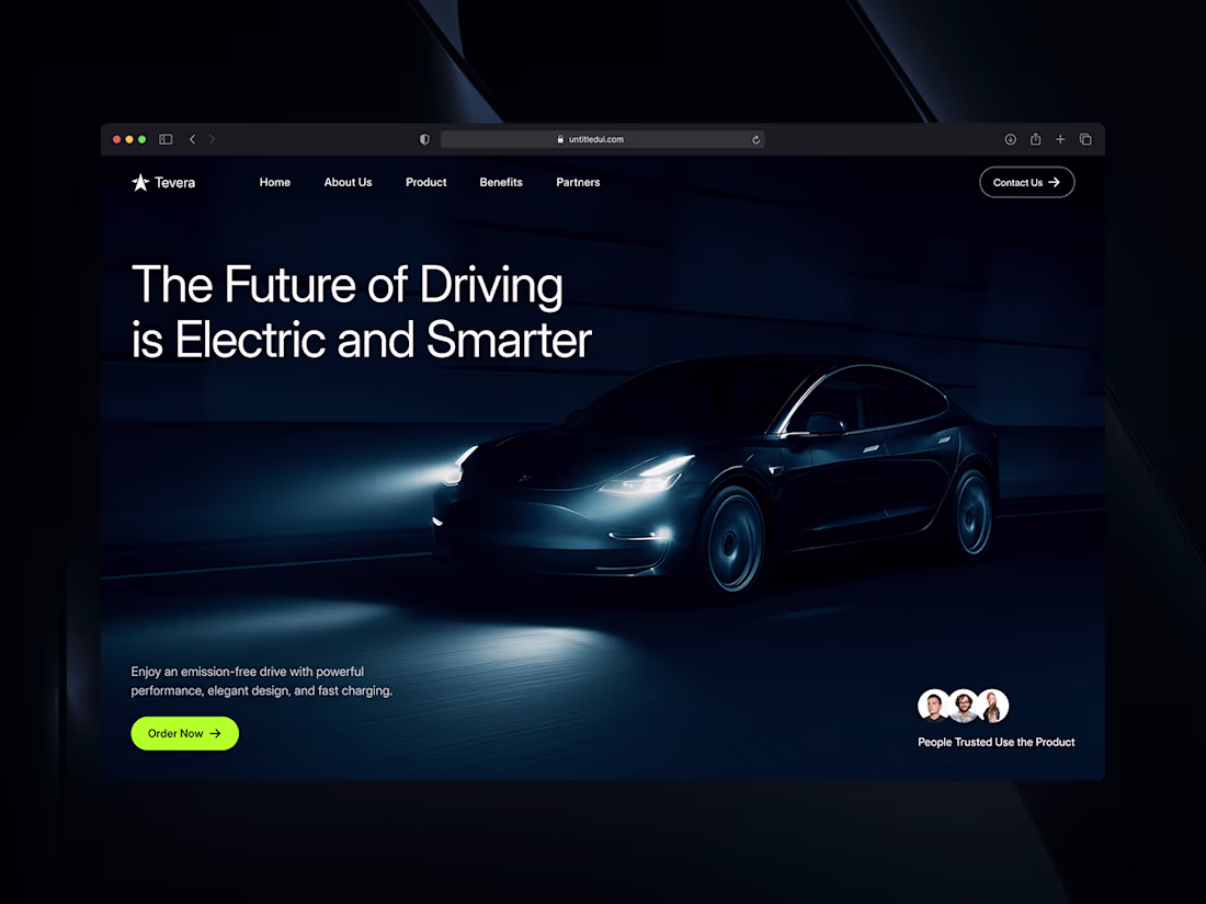 Cover image for Tevera - Automotive EV Website