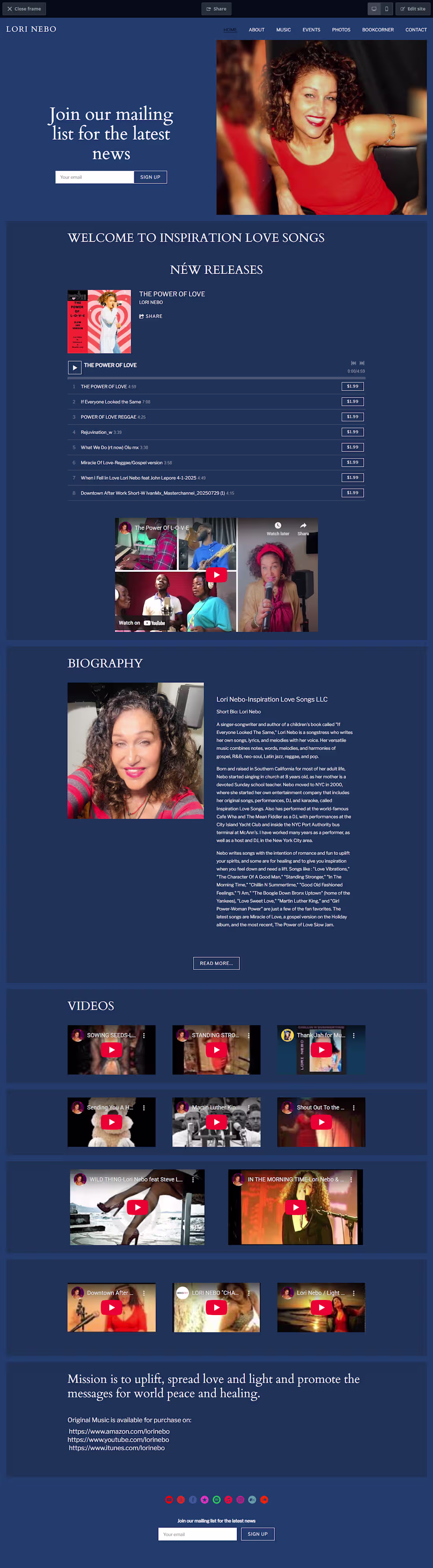 Cover image for Lori Nebo Author Website
I designed