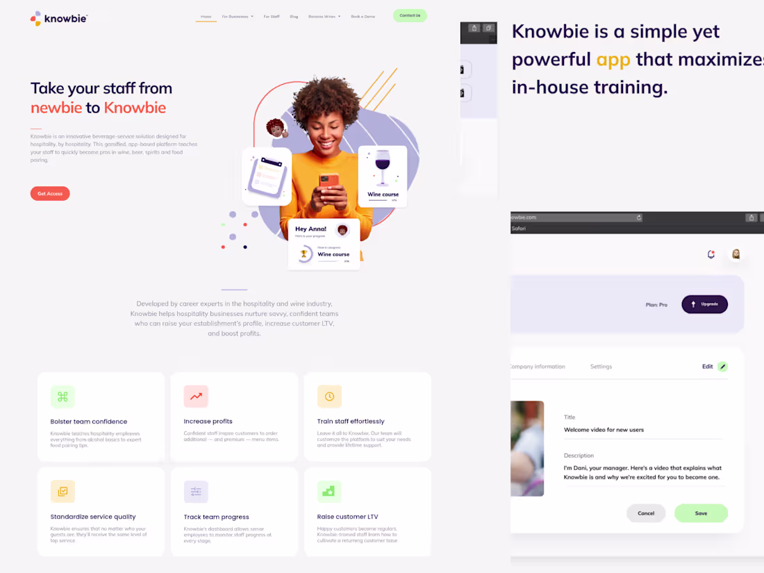 Cover image for Knowbie - Landing Page