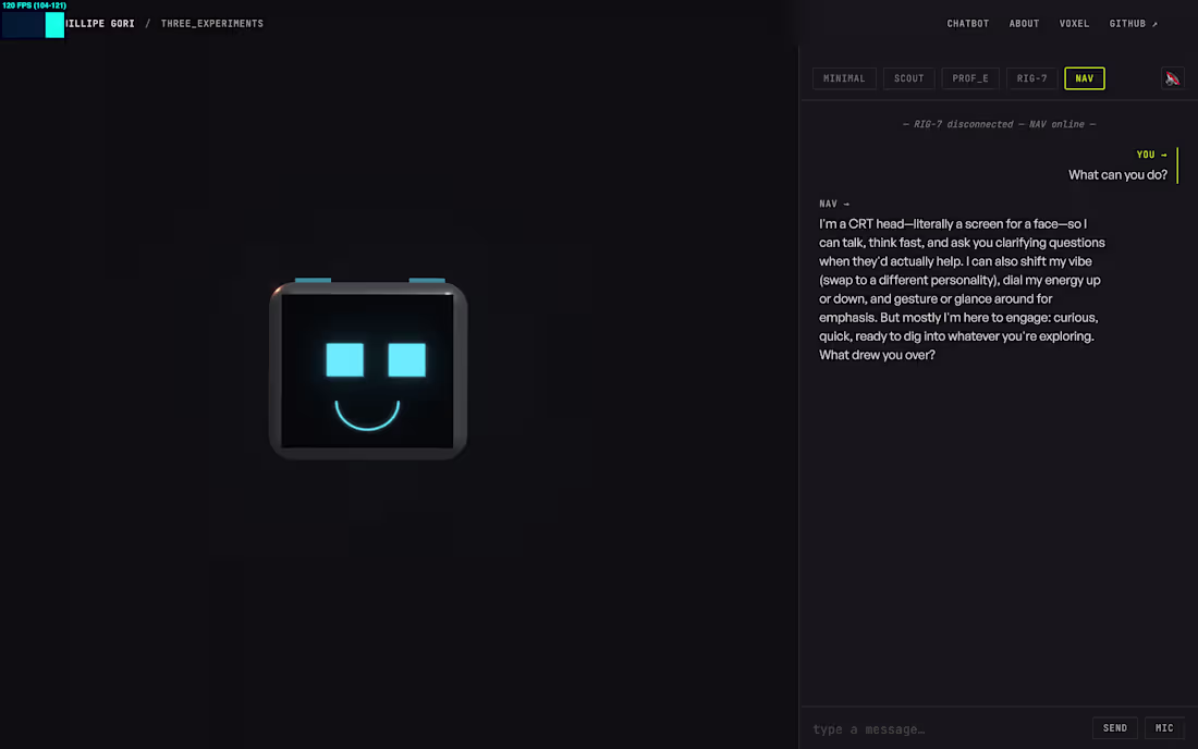 Cover image for 3D character chatbot in the
