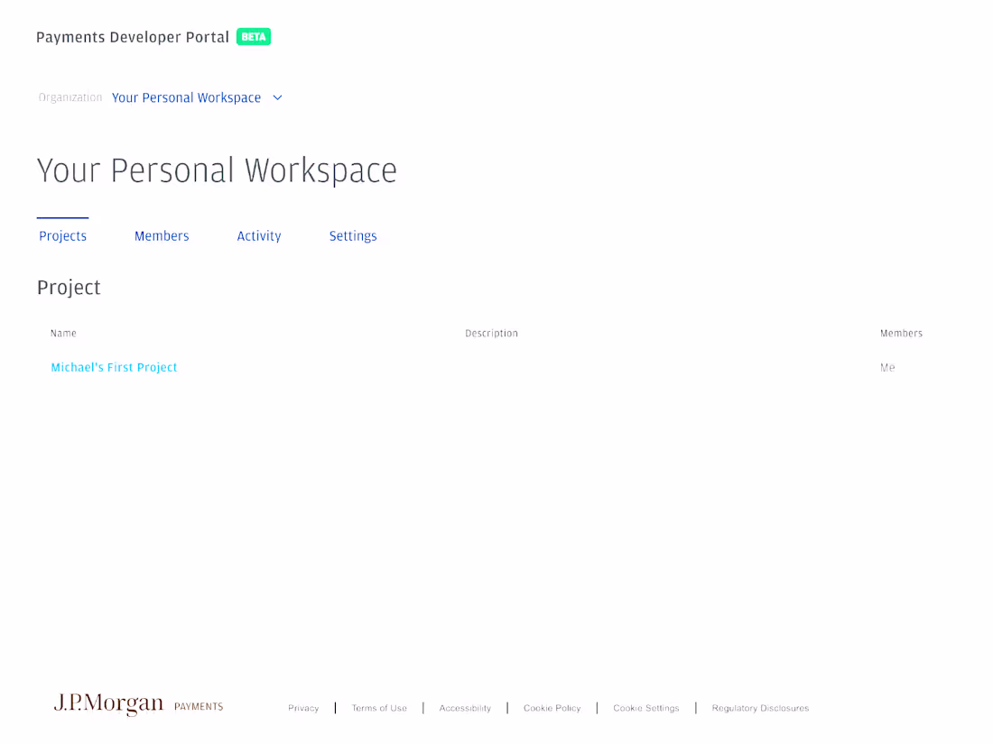 Cover image for JPMorgan Chase & Co. Developer Portal