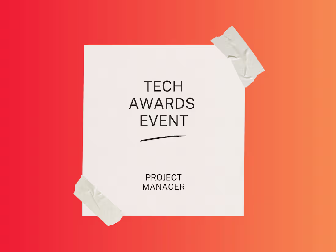 Cover image for Tech Company Awards Event Project: National awards ceremony ...