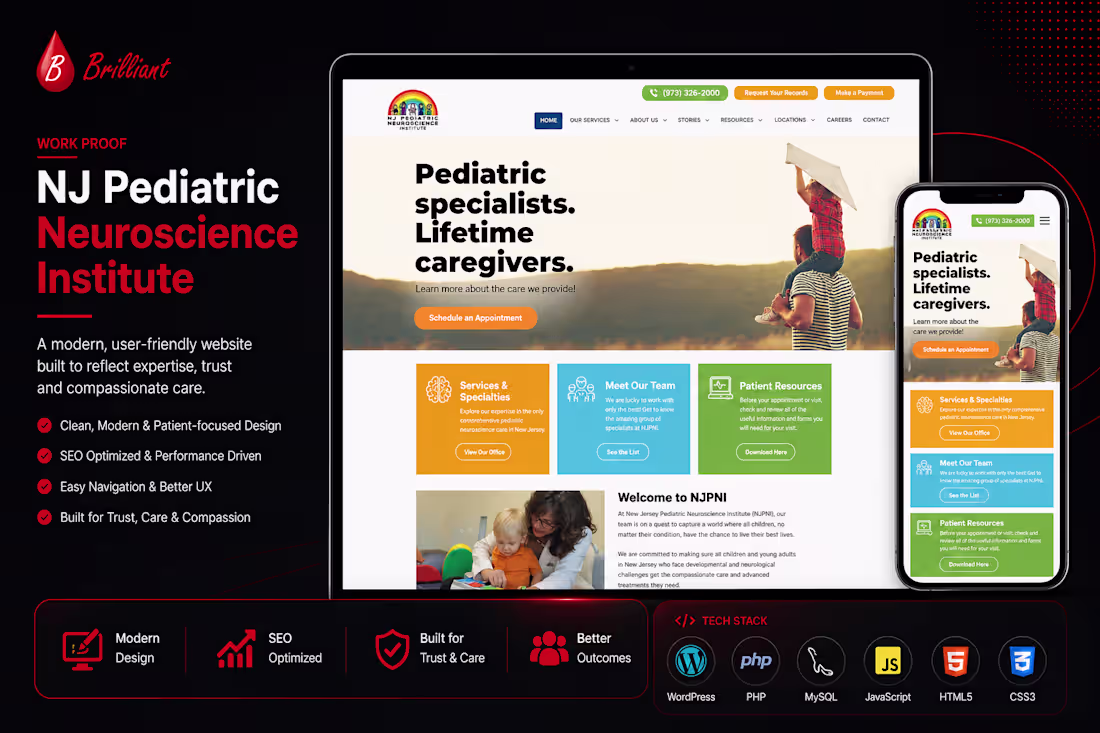 Cover image for NJ Pediatric Neuroscience Institute
Built and