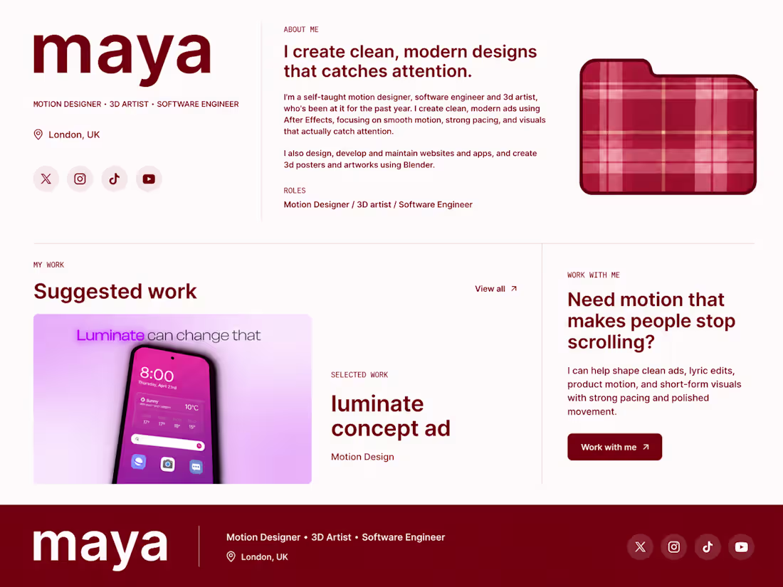 Cover image for My portfolio website made with