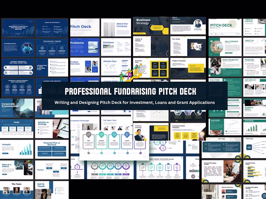 Cover image for Create infographic and visually appealing fundraising pitch deck