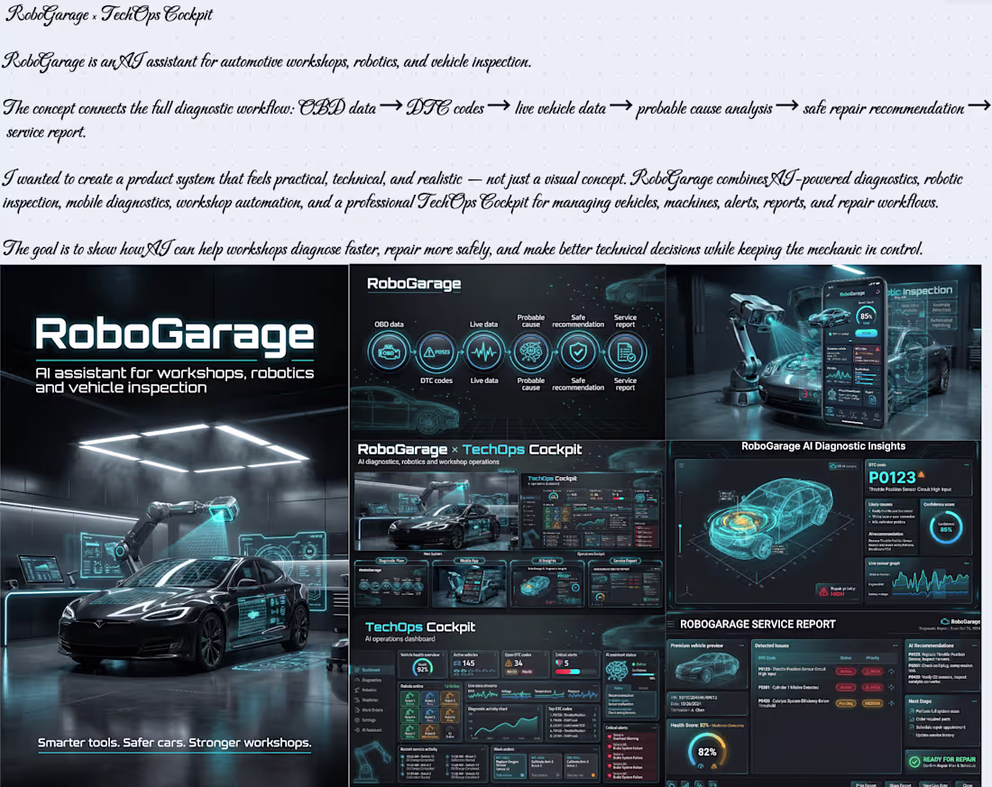 Cover image for RoboGarage × TechOps Cockpit
RoboGarage is