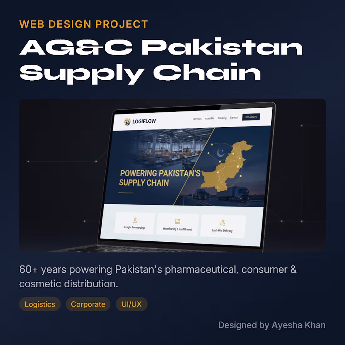 Cover image for WEB REDESIGN PROJECT-AG&C PAKISTAN SUPPLY