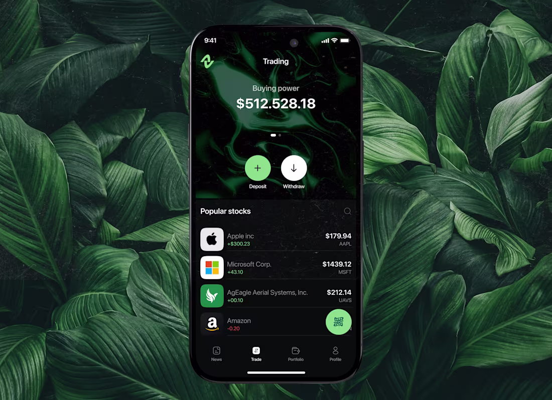 Cover image for UI/UX Design for Adra Stock Trading App