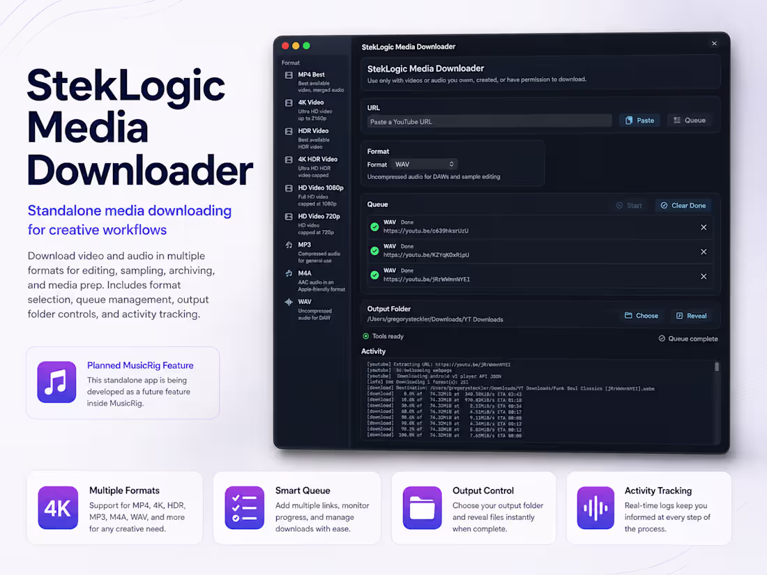 Cover image for StekLogic Media Downloader is a standalone