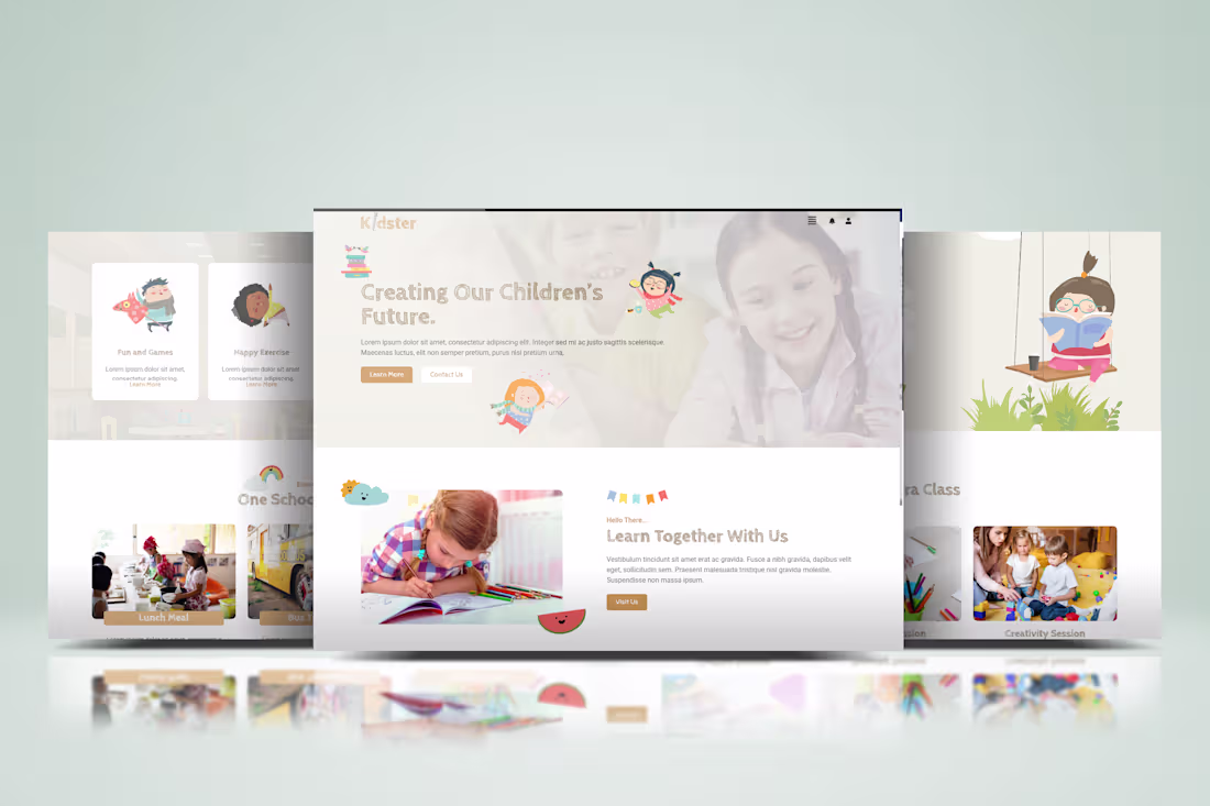 Cover image for Children's Teaching Website Design