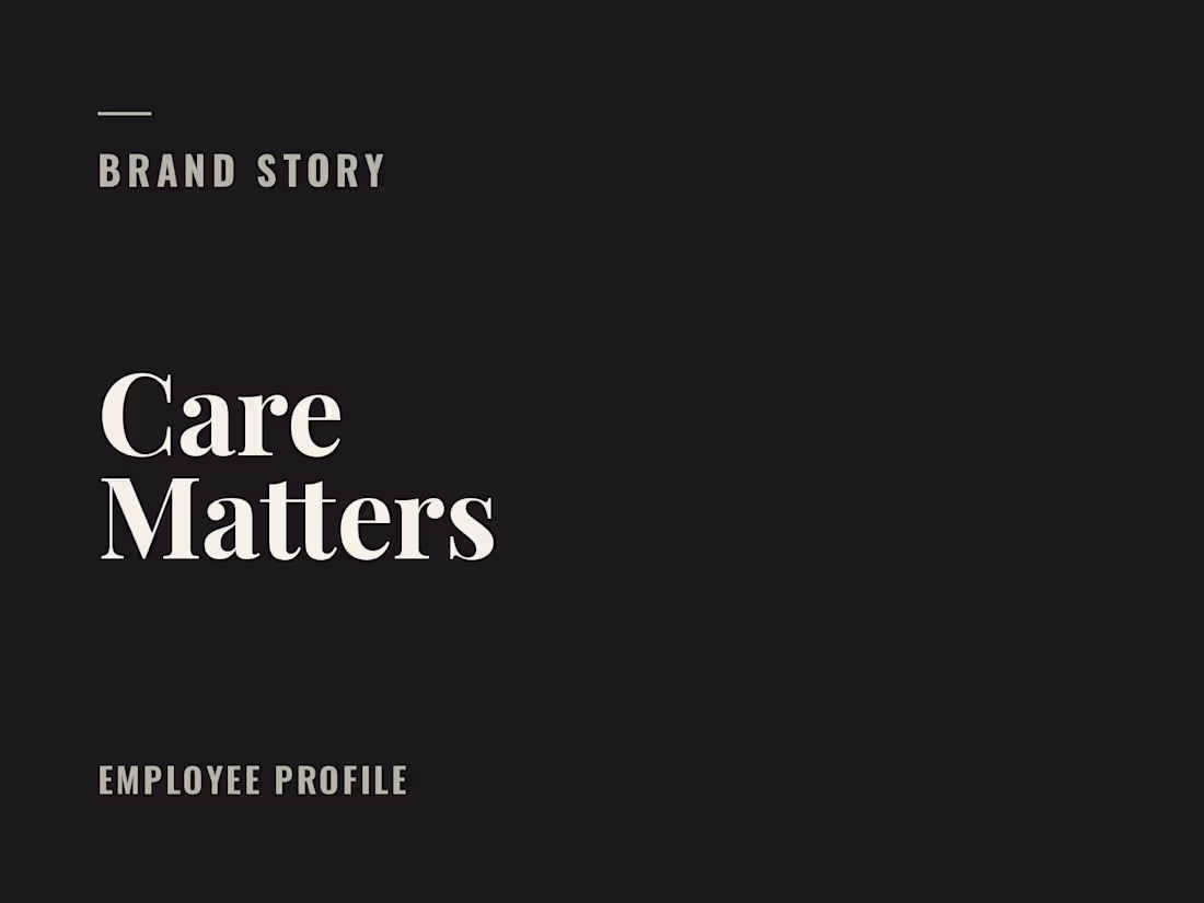 Cover image for Employee profile / brand storytelling