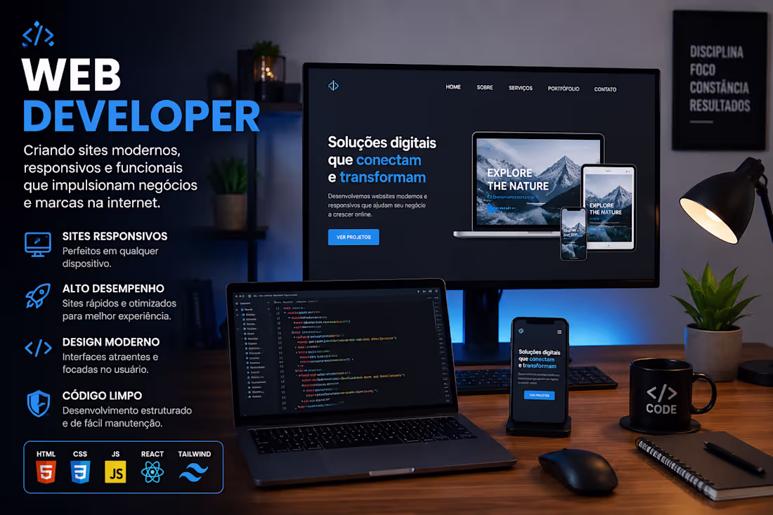 Cover image for Modern and responsive website developed