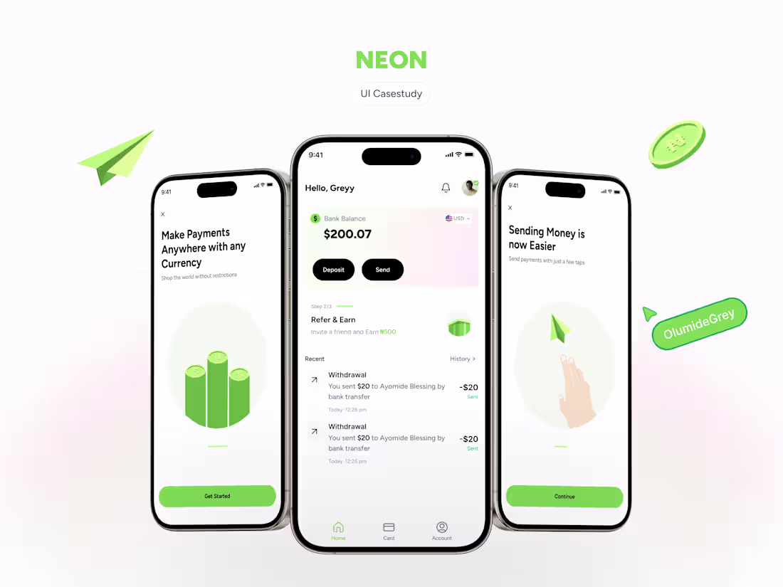 Cover image for Neon Banking Application