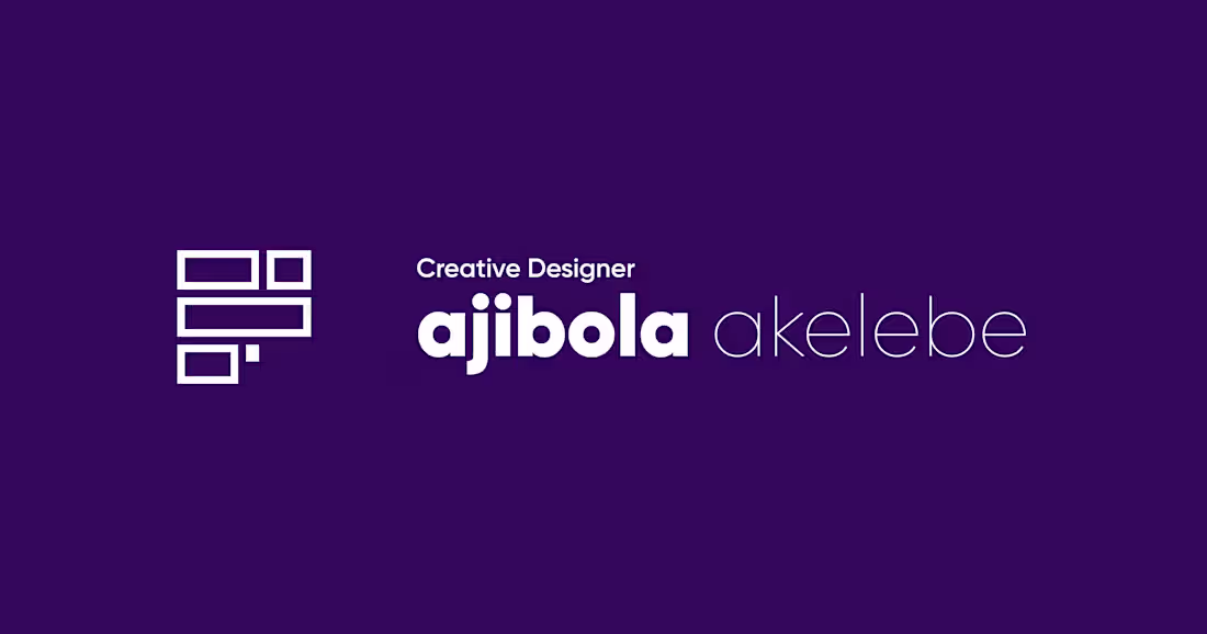 Cover image for Ajibola Akelebe | Creative Designer